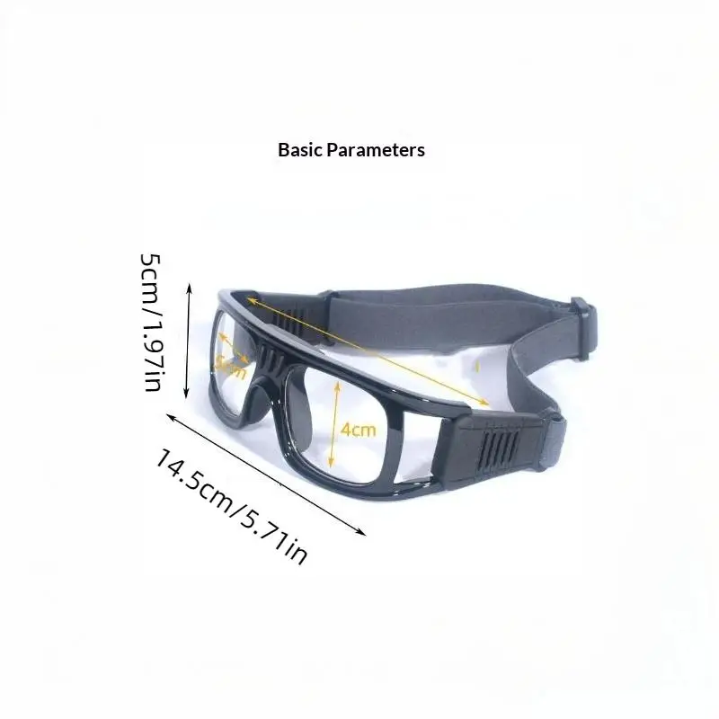 Men's Ball Game Protective Goggles Anti-Fog Scratch Resistant Adjustable for Adult Soccer Basketball Football Match Play