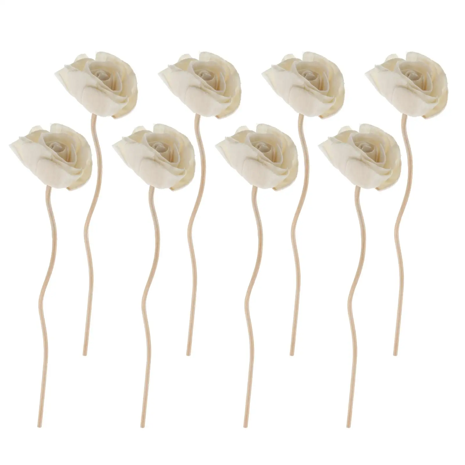 

8pcs Aromatherapy Sticks Diffuser Tool White Dried Floral Diffuser Sticks Fragrance Refill Home Decoration Tool