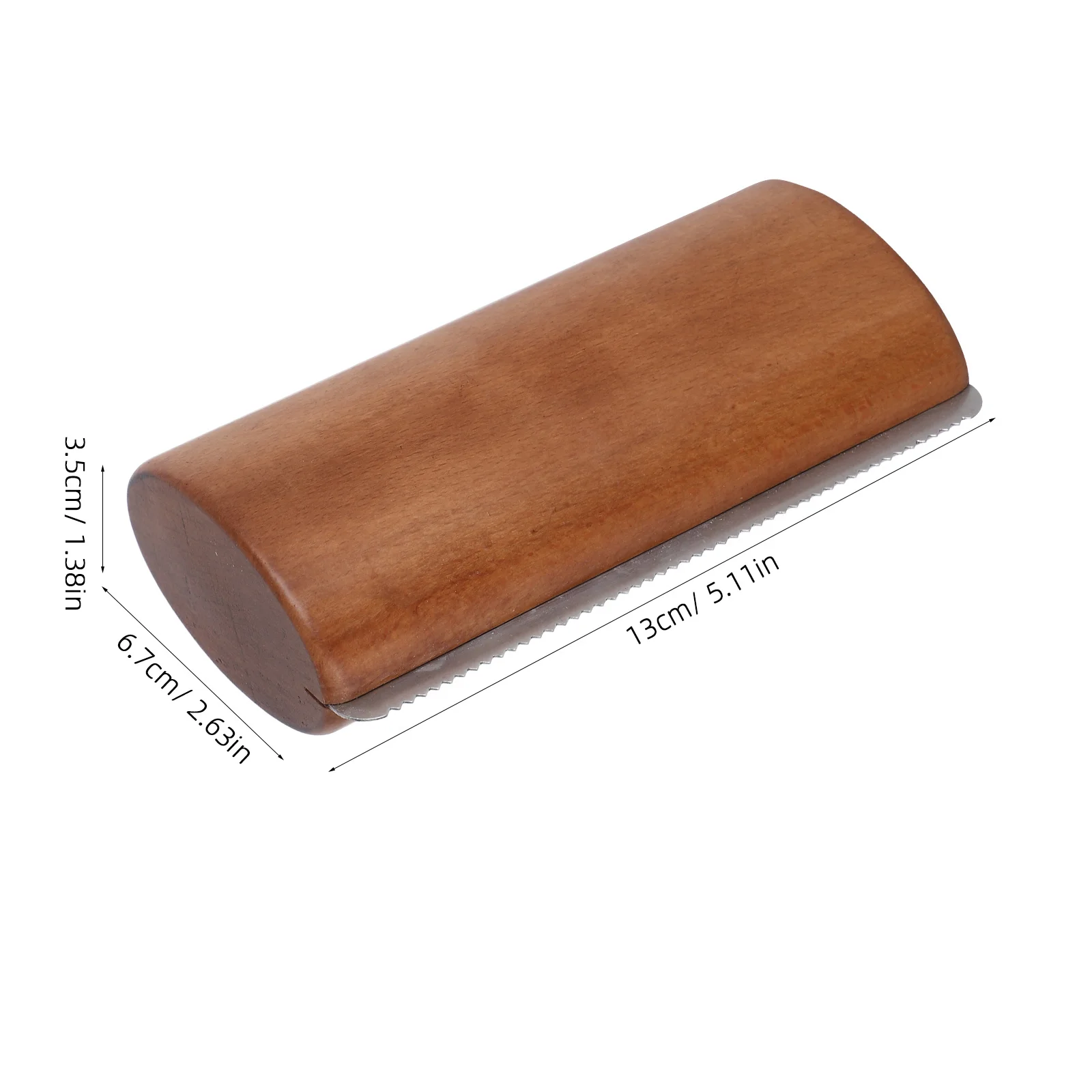 فرشاة العريس الخشبية مع حافة مسننة معدات كشط عرق الحصان قبضة مريحة لسهولة العناية بالحصان متعدد الأغراض