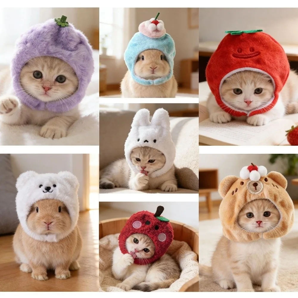 Pet Photo Decor Cute Pet Hat Lightweight Decorative Cat Headwear Soft Fit Rabbit Costume Headband Party Matching