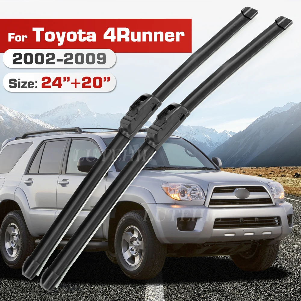 

Стеклоочиститель для Toyota 4Runner N210 2002-2009 2003 2004 2005 2006 2007, передние лобовое стекло, щетка для лобового стекла 24 "+ 20"