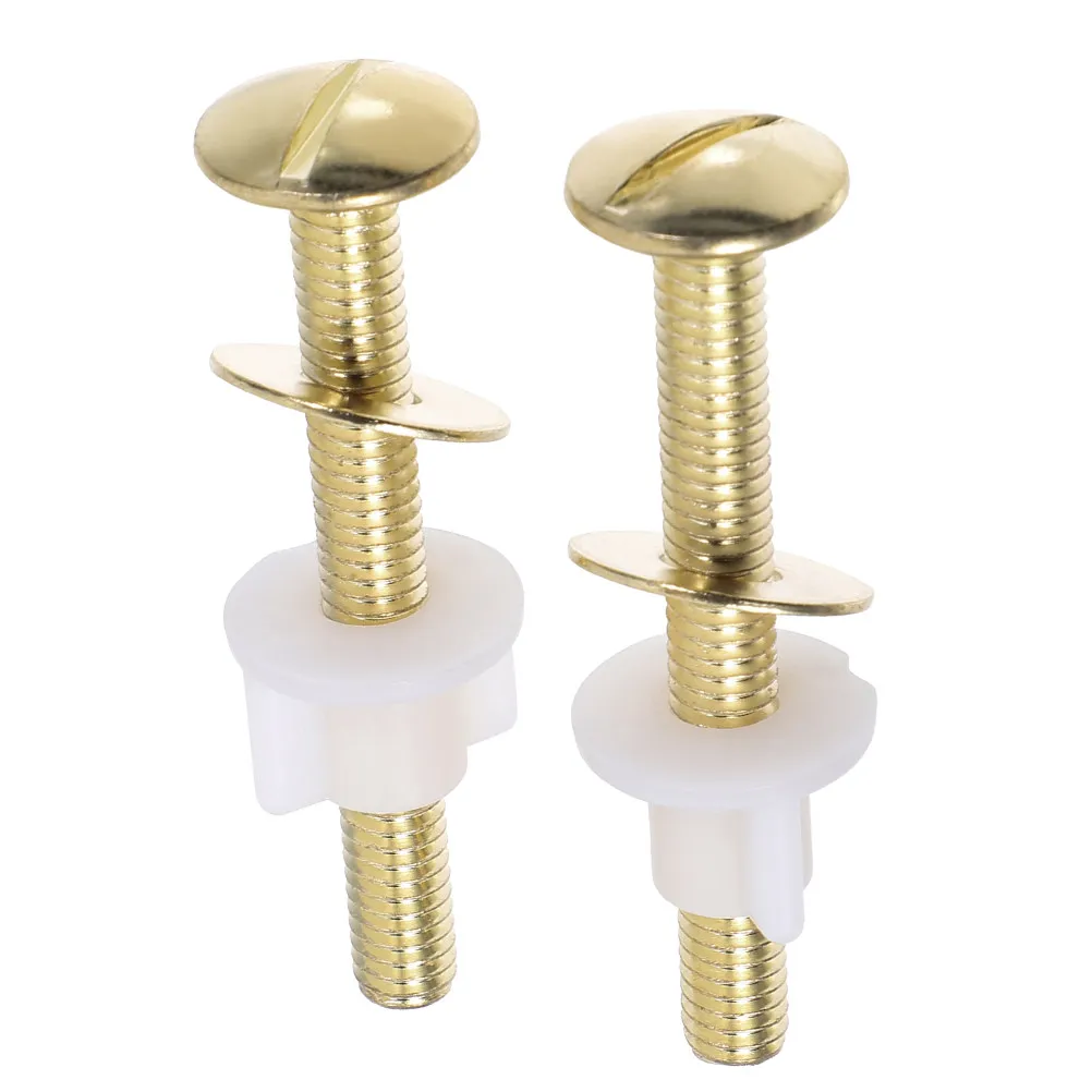 

2Pcs Universal Toilet Seat Bolt Set Heavy-Duty Metal Toilet Parts Replacement Screws for Secure Mounting Long-Lasting Bathroom