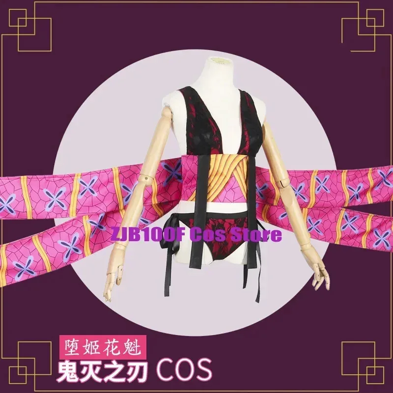 Anime Cosplay Daki Cosplay disfraz sombreros uniforme Sexy ropa de Halloween para mujeres