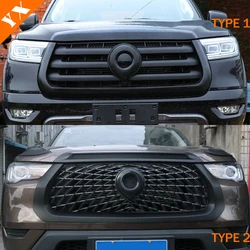 Black For poer great wall 2024 poer 2025 accessories Car Front Center Grille Hood Engine decor sticker Cover moulding