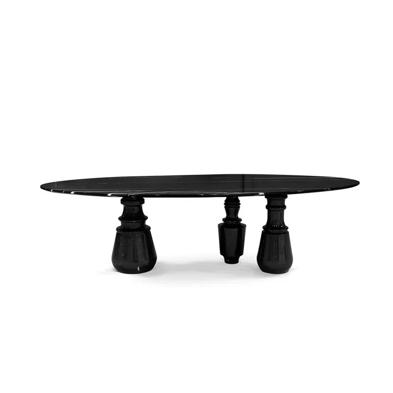*Customized Modern Irregular Table a Dining Room Furniture Piece with Modern Luxury Design a Designer High - End Marble Table