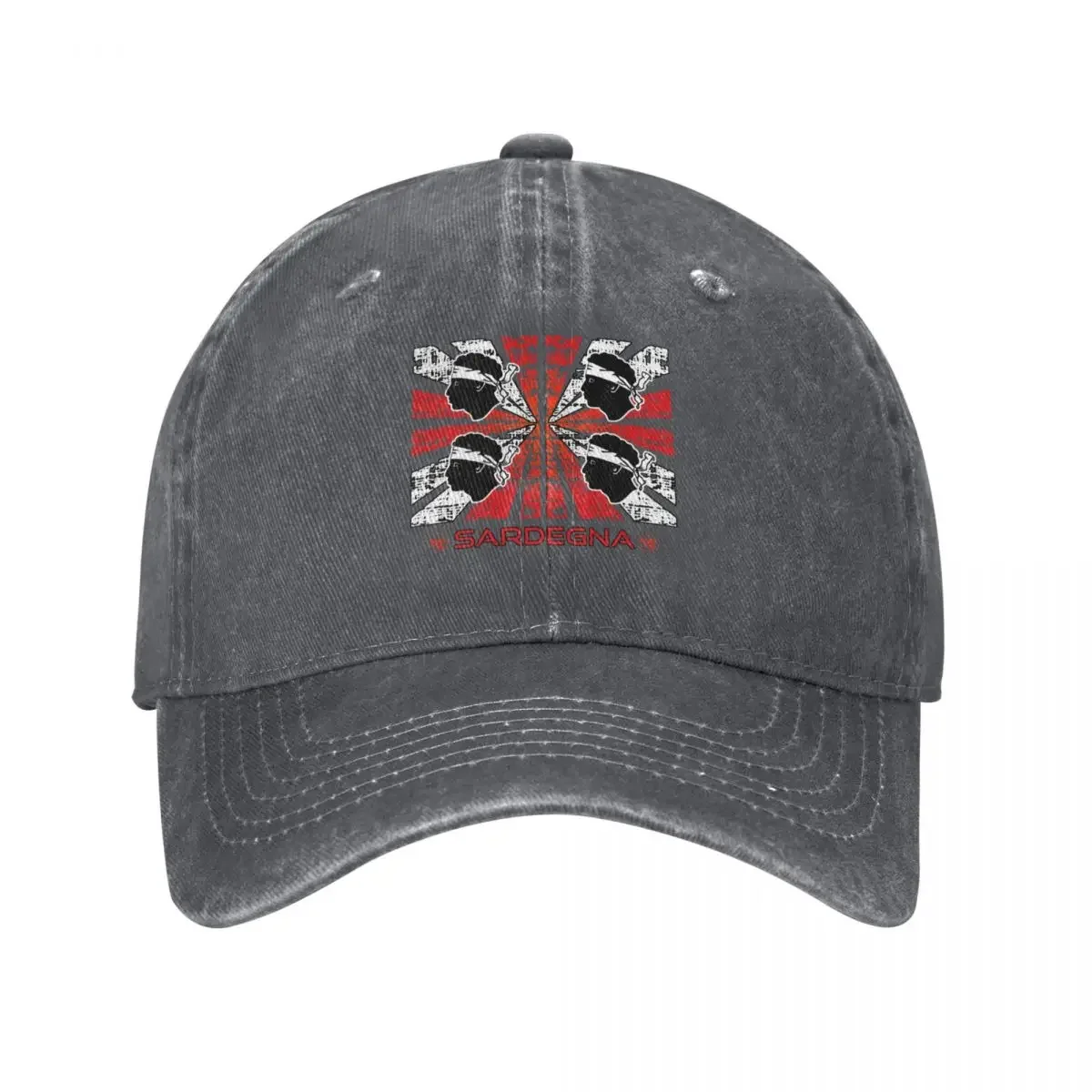 Sardegna - Sardinia - Sardinia flag - Bandiera Sarda 4 Mori Raggedy Baseball Cap Trucker Hat party Hat Hats Man Women's