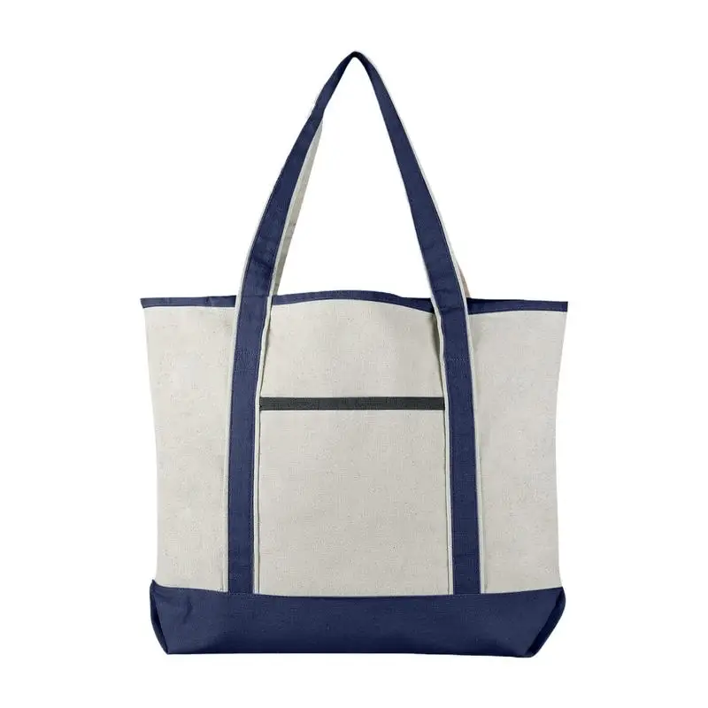 

Canvas Tote Bag Foldable Reusable Large Grocery Bags Large Capacity Casual Handbag for Travel Beach Camping Shopping Workout
