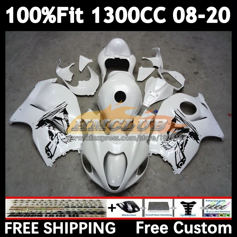 Fairing For SUZUKI Hayabusa GSXR1300 2008 2009 2010 2011 2012 2013 39No.168 GSXR 1300 2014 2015 2016 2017 2018 2019 White pearl