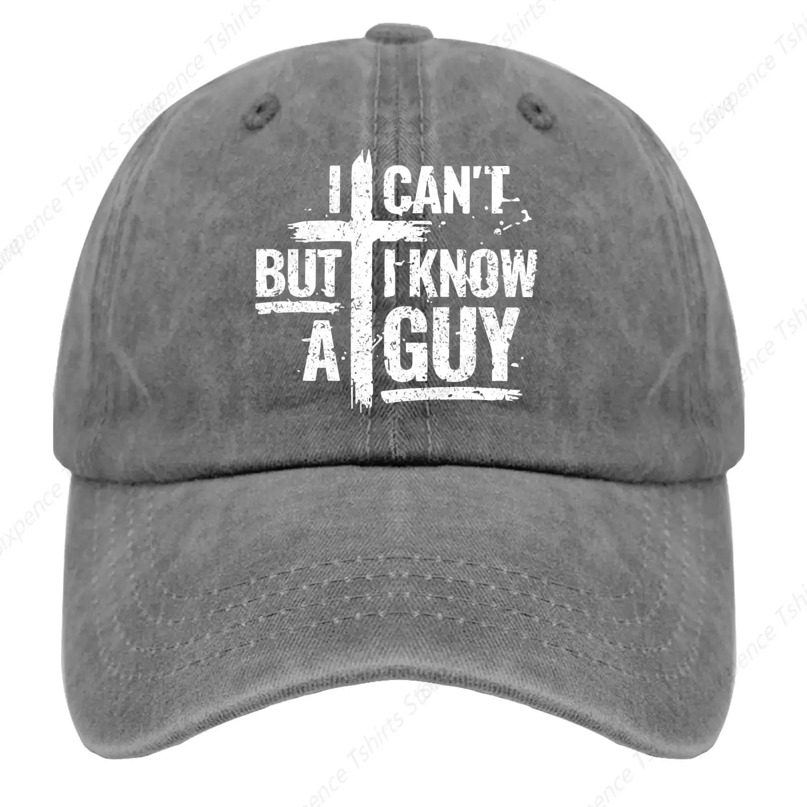 I Can't But I Know A Guy Cap Anime Hat Pigment Gray Womens Baseball Caps Gifts for Son Baseball Caps