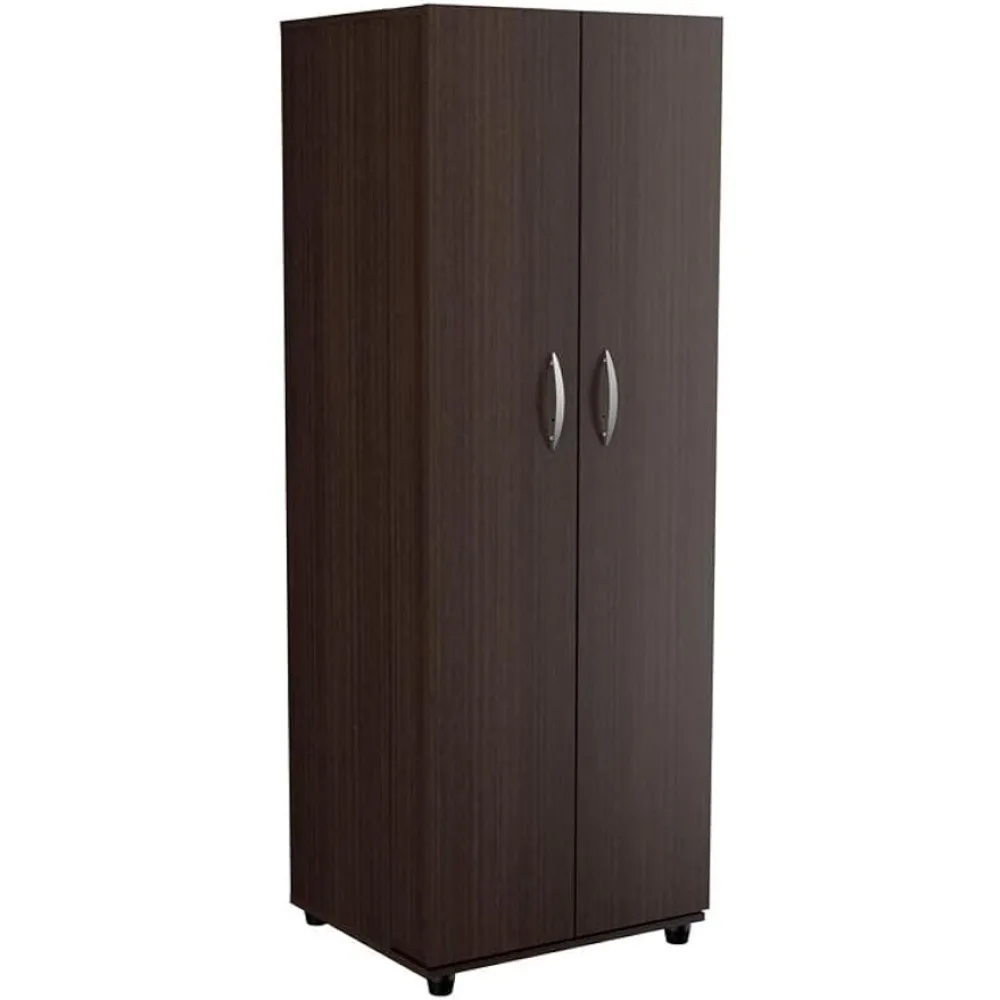 

Inval 4-Shelf 2-Door Kitchen Pantry Storage Cabinet, Espresso