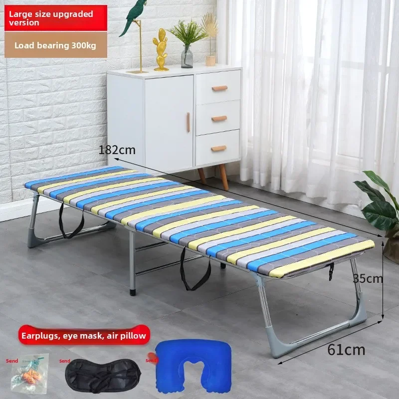 Lounger Office Recliner Foldable Single Adult Bed Folding Single Bed Sturdy Home Use Adult Nap Office Sleep Easy Hardboard Bed