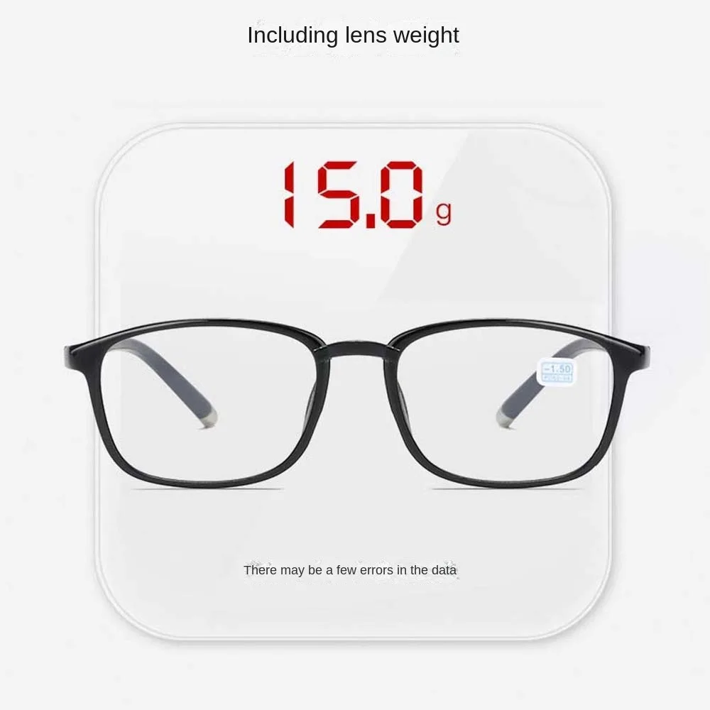 Bijziende bril Bijziende bril Vierkante bril Visiezorg Computerbril Zwart Paars Grijs Lichtgewicht