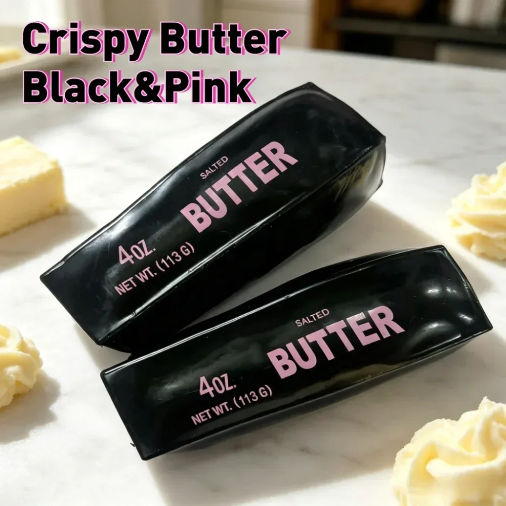 New Butter Black Crispy with Imitation Cheese and Black Butter Sticks Homemade Crispy Sound Control Stress Relief Fidget Toy