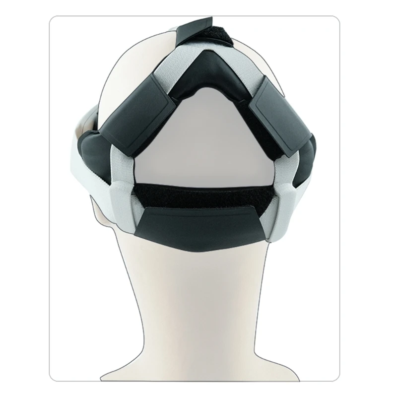 Ergonomic Head Strap Pad Headset Cushion for Me ta Quest 3 Minimize Weight PU Material Headphone Strap Pad Soft Durability