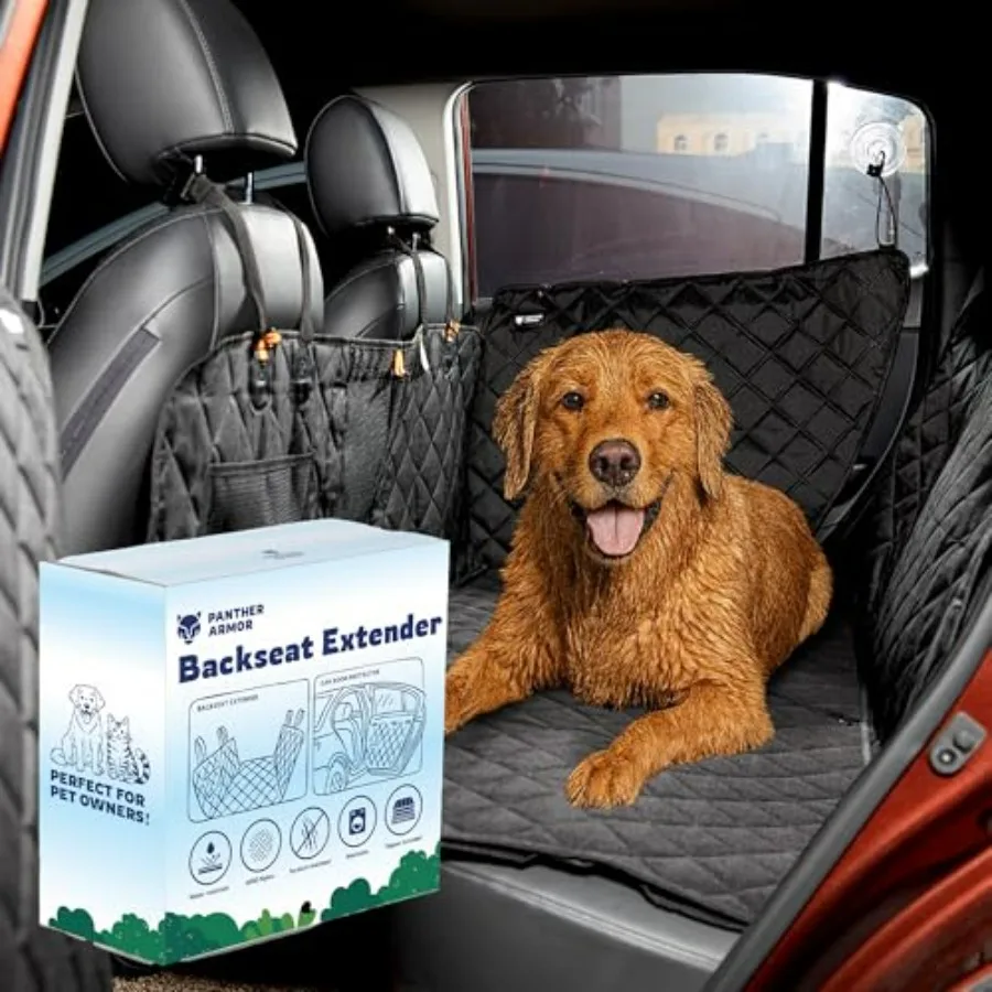 

Комплект чехлов для автомобильных сидений для собак с 2 защитными накладками на двери, моющийся, съемный, 8-панельный складной дизайн, водонепроницаемая жесткая основа