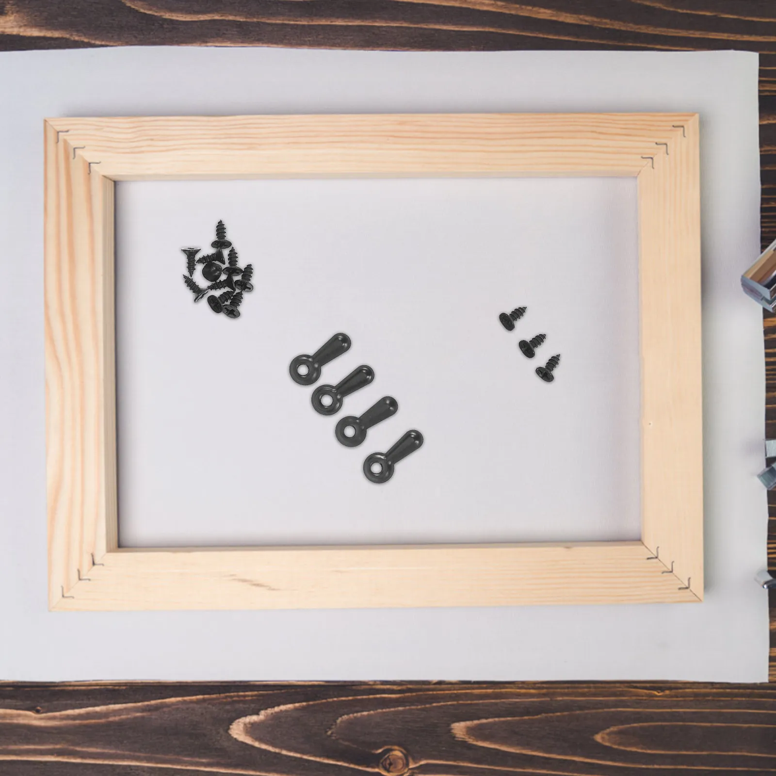 160Pcs Picture Frame Backing Clips Arched Design Turn Button Fasteners Photo Frame Hardware Fasteners for Hanging Artwork