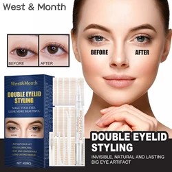 Double Eyelid Tape Invisible Lace Olive Shape Type Lasting Waterproof Glue-free Natural Mesh Will Stick Beautiful Eye Design