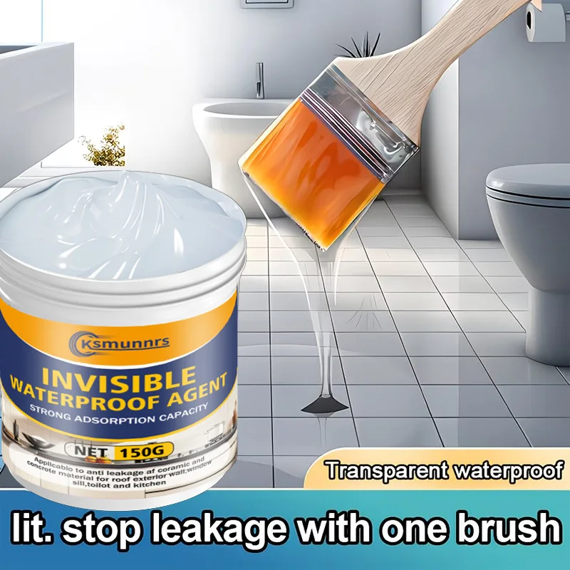 

Transparent Invisible Waterproof Sealant Tubes – Ideal for RV Leaks, Indoor/Outdoor Walls, Smooth Asphalt Roofs & Composite Tile