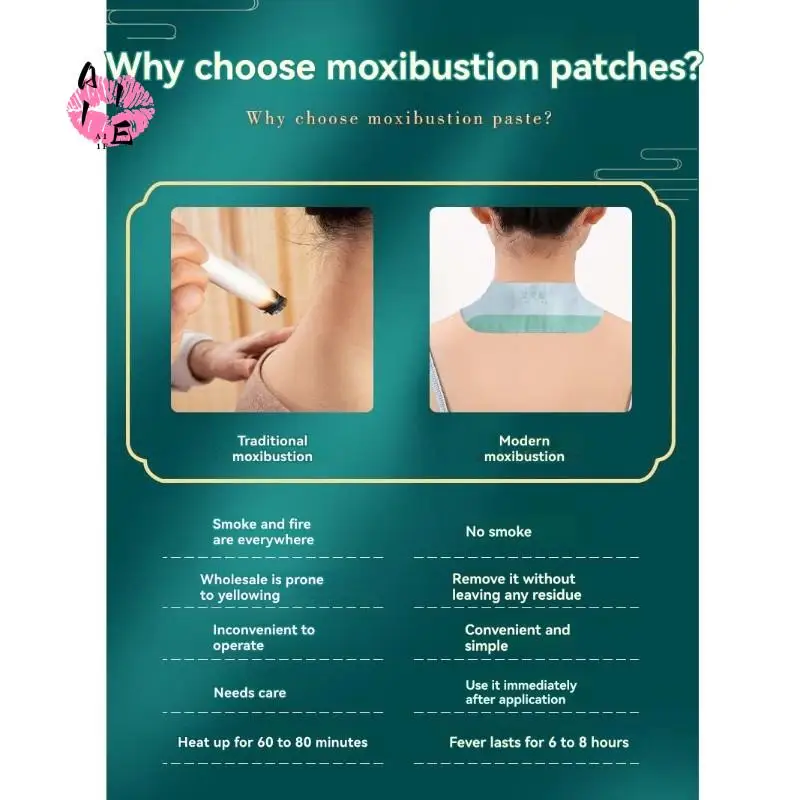 A11E-Herbal Heat Patches With Essential Oils - 10 Set For Pain Relief And Wellness