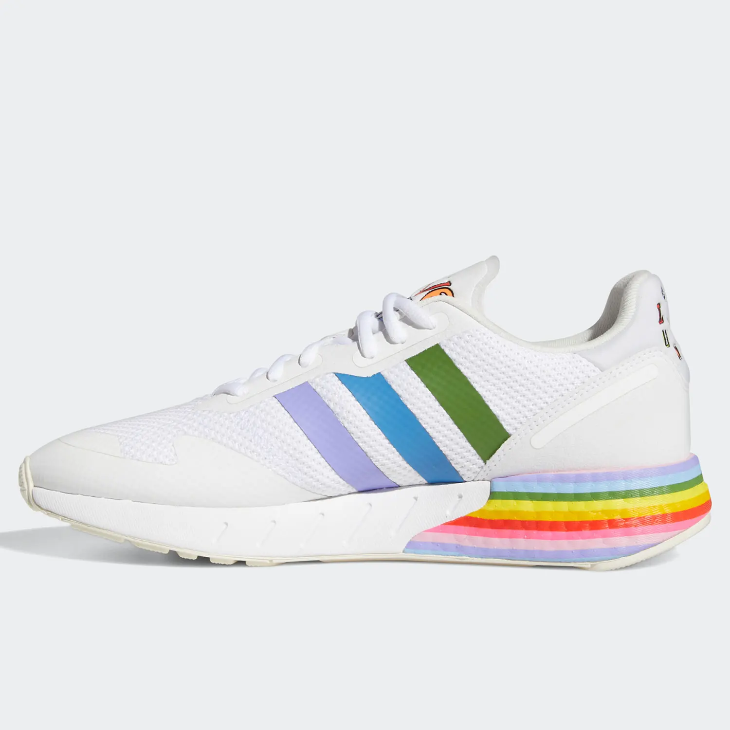 Chaussures de sport Adidas authentiques, modèle ZX 1K BOOST PRIDE, pour hommes et femmes, GW2418.