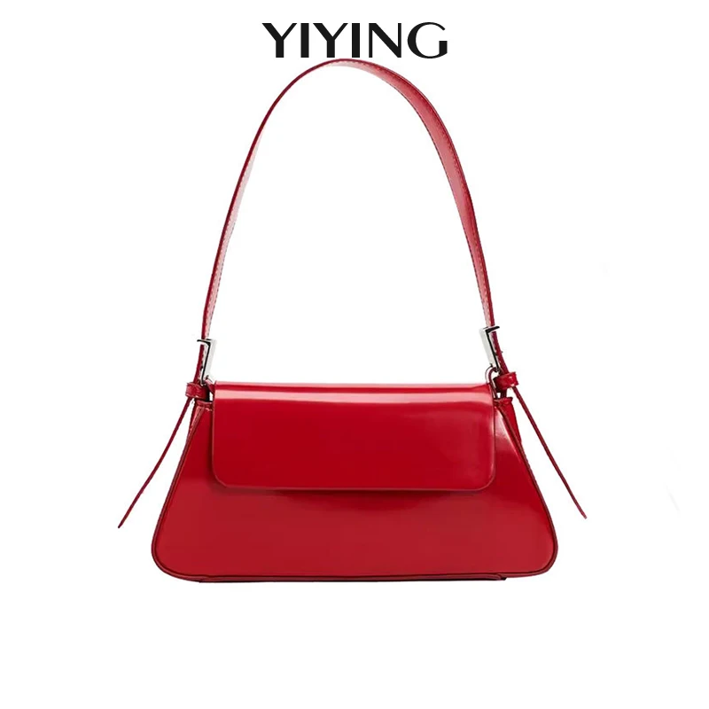 Fashion Totes Small Handbag Women Luxury Designer Handbag 2024 New Summer Spring Red Patent Leather Wedding Bags Female