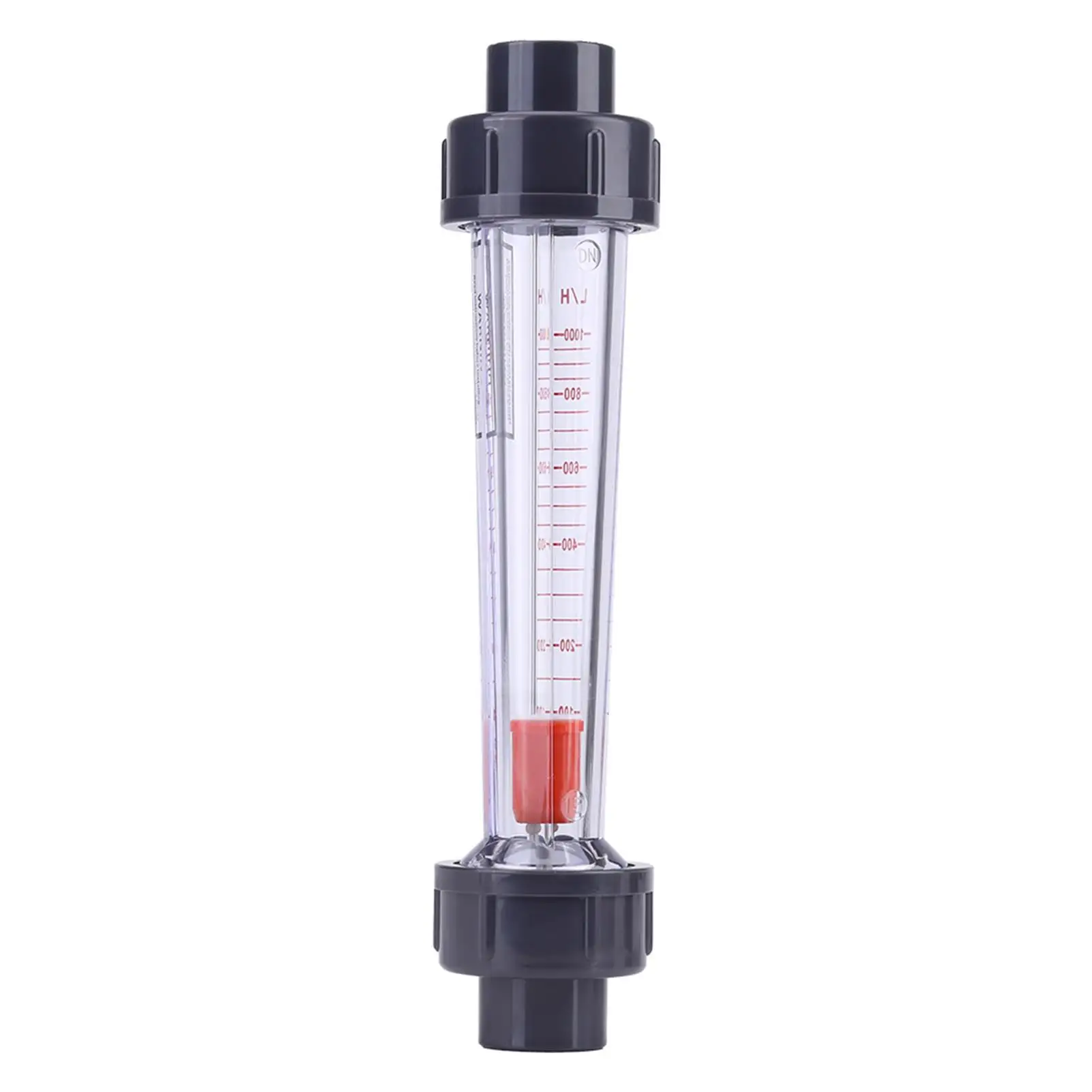 100-1000L/H Water Flowmeter - Plastic Tube Liquid Instantaneous Flow Meter for Chemical Pipeline Measurements