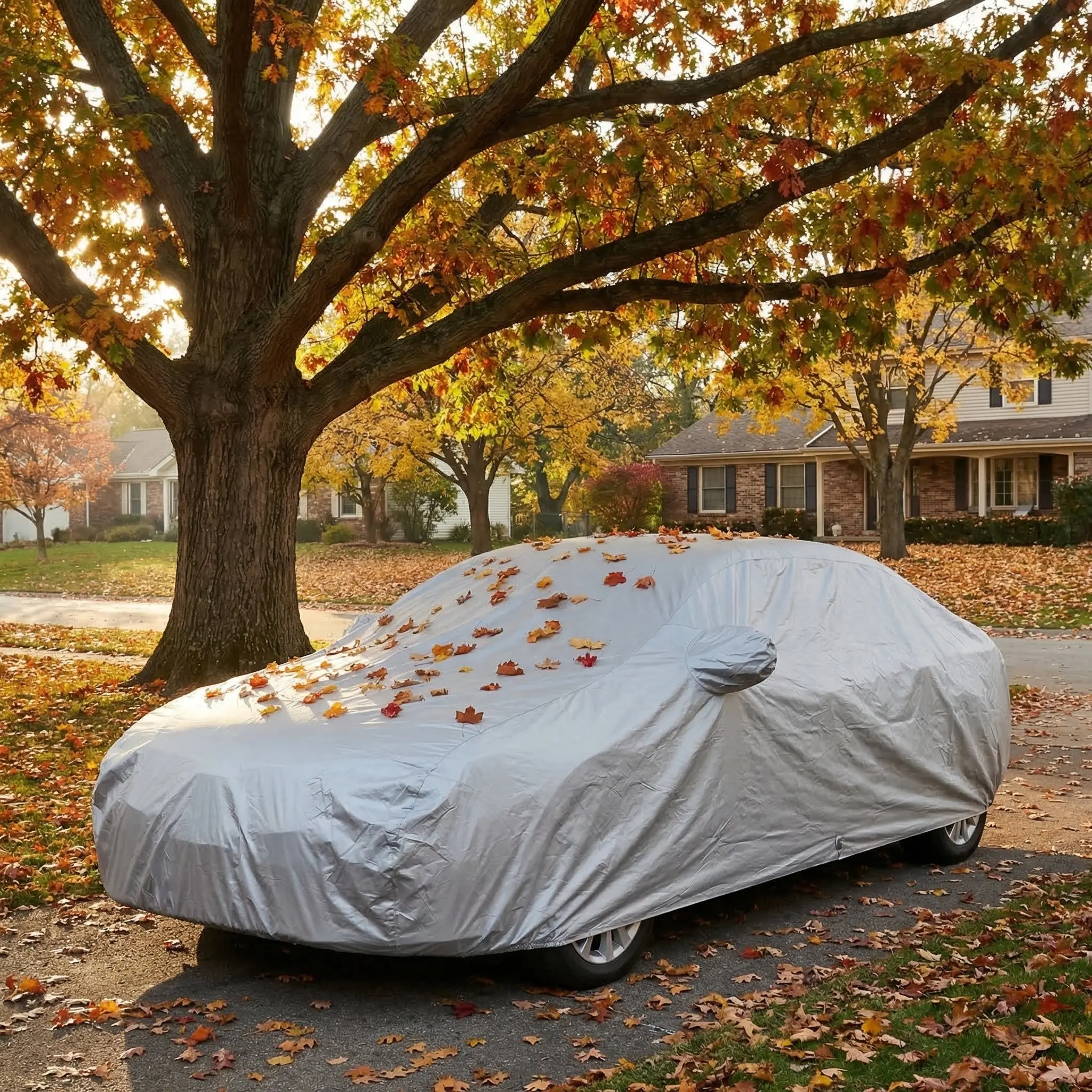 

Universal Car Cover Xl Silver-Coated 170T Material All Weather Protection for Sun Rain Snow Wind Outdoor Automobiles Car Covers