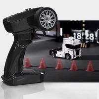 New Full Scale 1:43 Mini RC Drift Car Semi Trailer Trailer Truck with Gyroscope Remote Control Car Model Boy's Birthday Gift