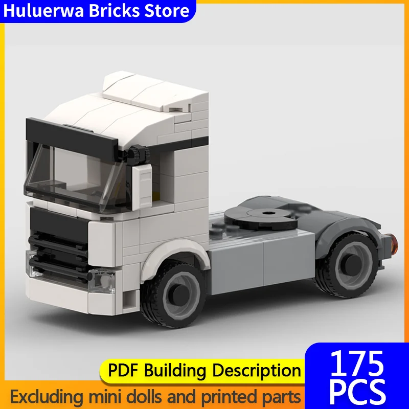 

Модель городской автомобиль MOC, строительные кирпичи FH, сверхмощный тягач, модульная технология, детские праздничные подарки, сборка игрушек, костюм