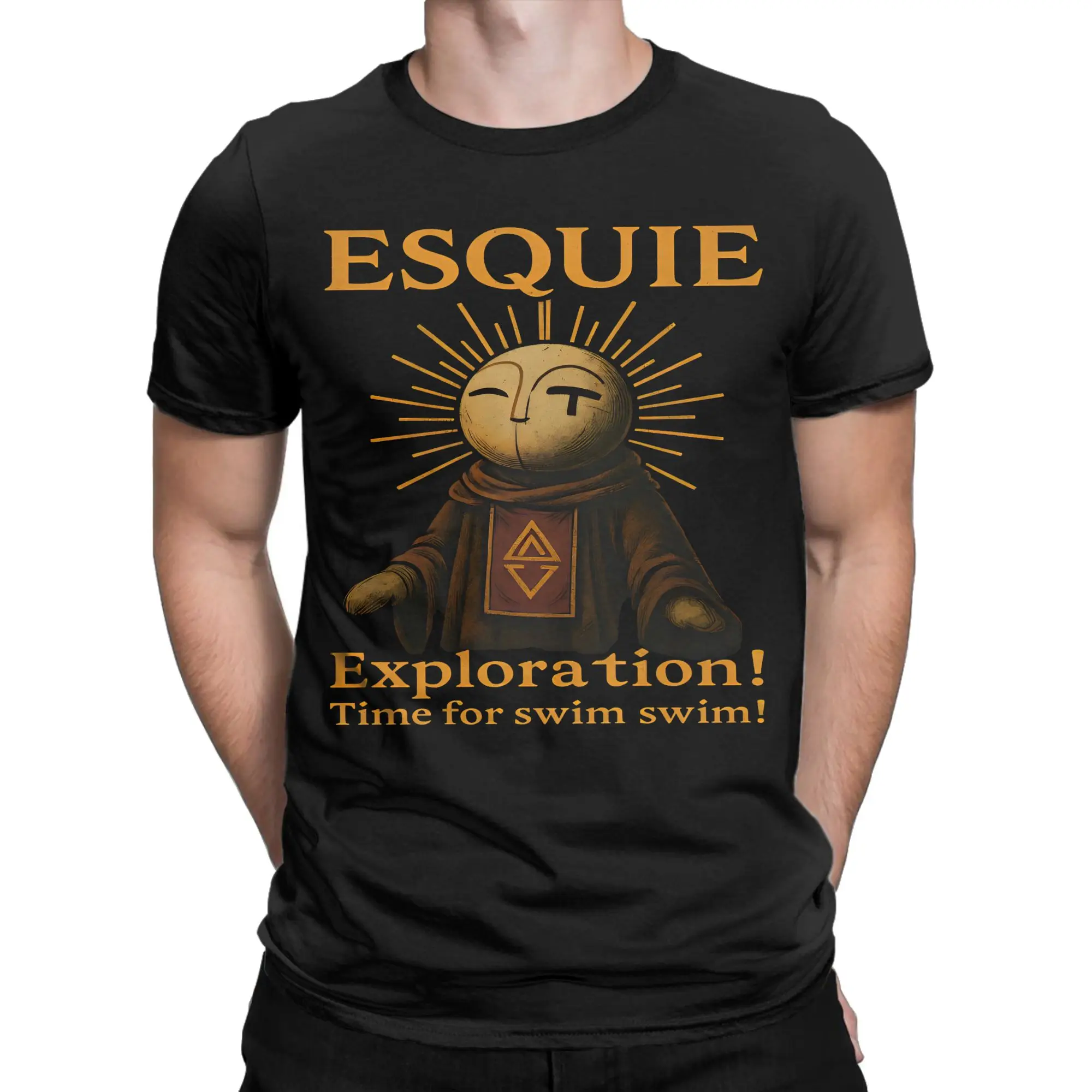 Clair Obscur Expedition 33 Game T-Shirt Men Cotton Tops Shirts Harajuku Esquie Gustave Lune Round Neck Short Sleeve