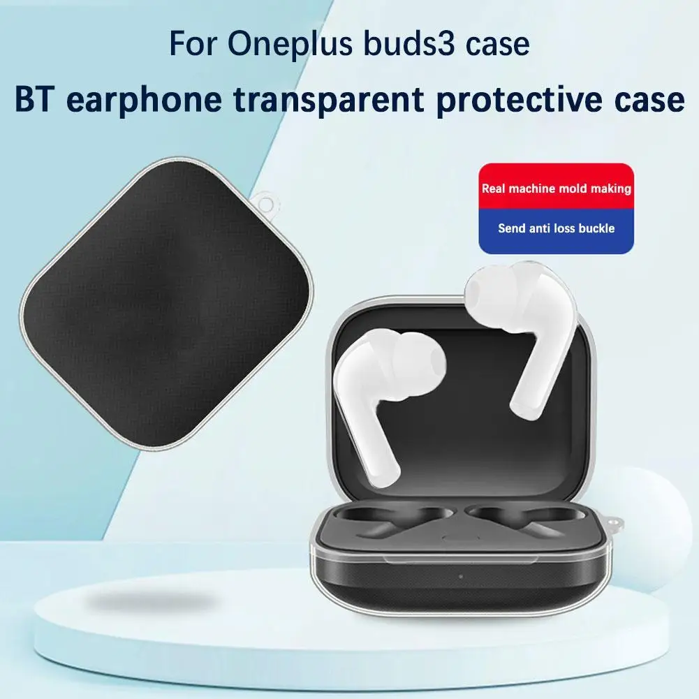 

For OnePlus Buds 3 Headphone Protective Cover Anti-fouling Dirt-resistant Anti Collision Earphone Cases Accessories