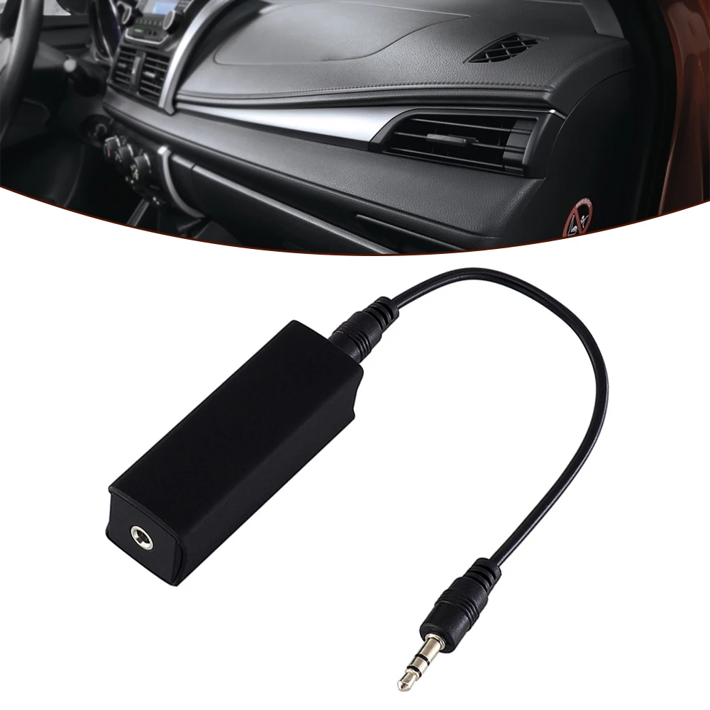 

Speaker Line 3.5mm Aux Audio Noise Filter Ground Loop Noise Isolator Eliminate 11x7x3cm ABS Black Accessories For Vehicles