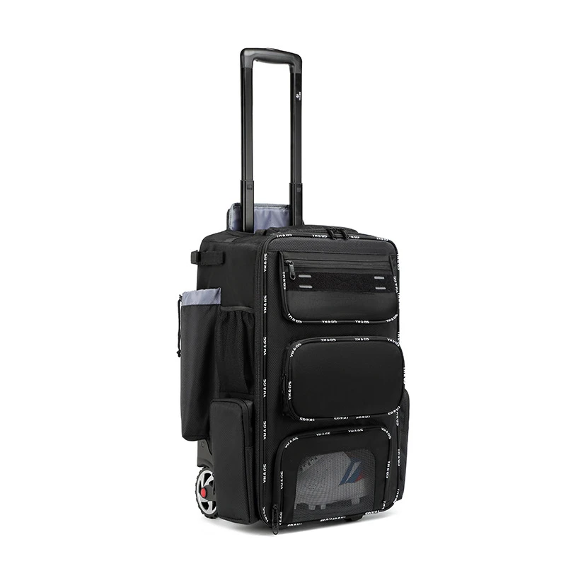 Outdoor Sports Trolley Bag Waterproof Baseball Backpack Large Capacity Trolley Case Leisure Multi-Compartment Baseball Bag