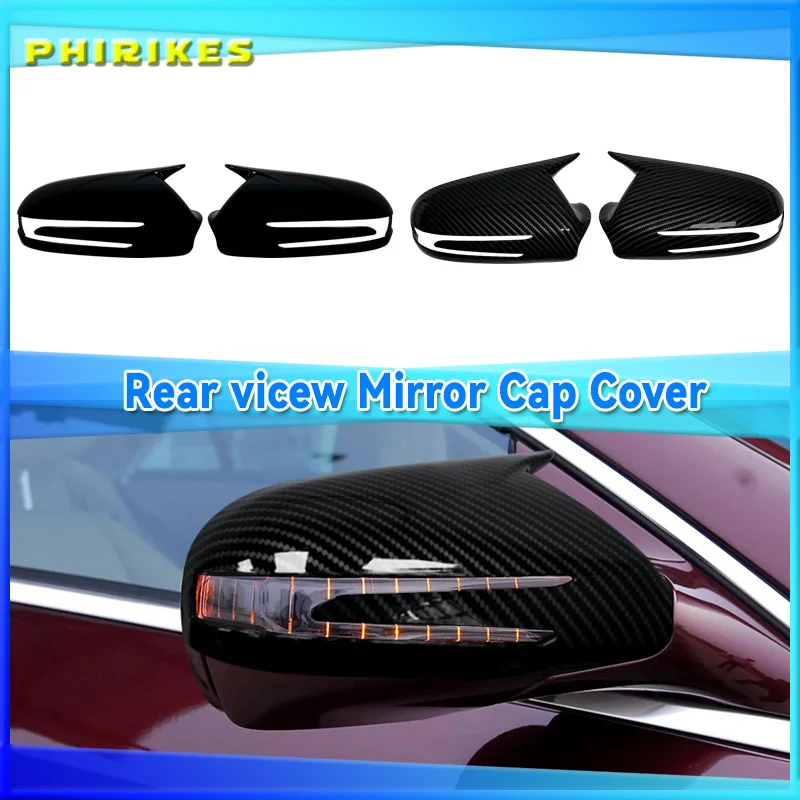 

For Mercedes Benz CLS C219 W219 CLS280 300 320 350 2009-2011 Carbon Fiber Car Rearview Mirror Cover Caps