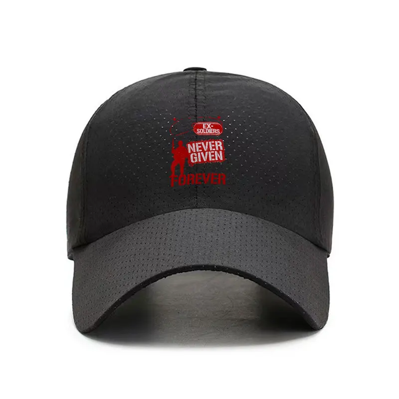 Ex Soldiers Never Given Up Never Quick Dry Baseball Cap for Menarsuaq