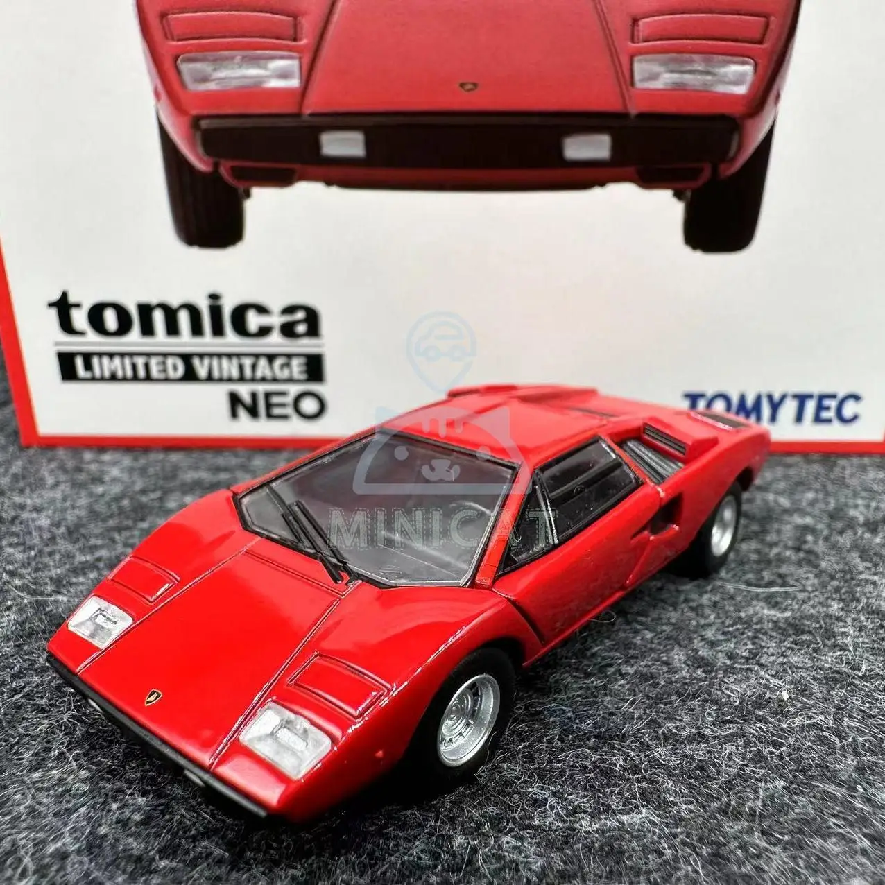 Tomytec-Modelo de carro de liga fundido, Tomica TLV 1/64 LV-N Countach LP400, Exibir Coleção Presente