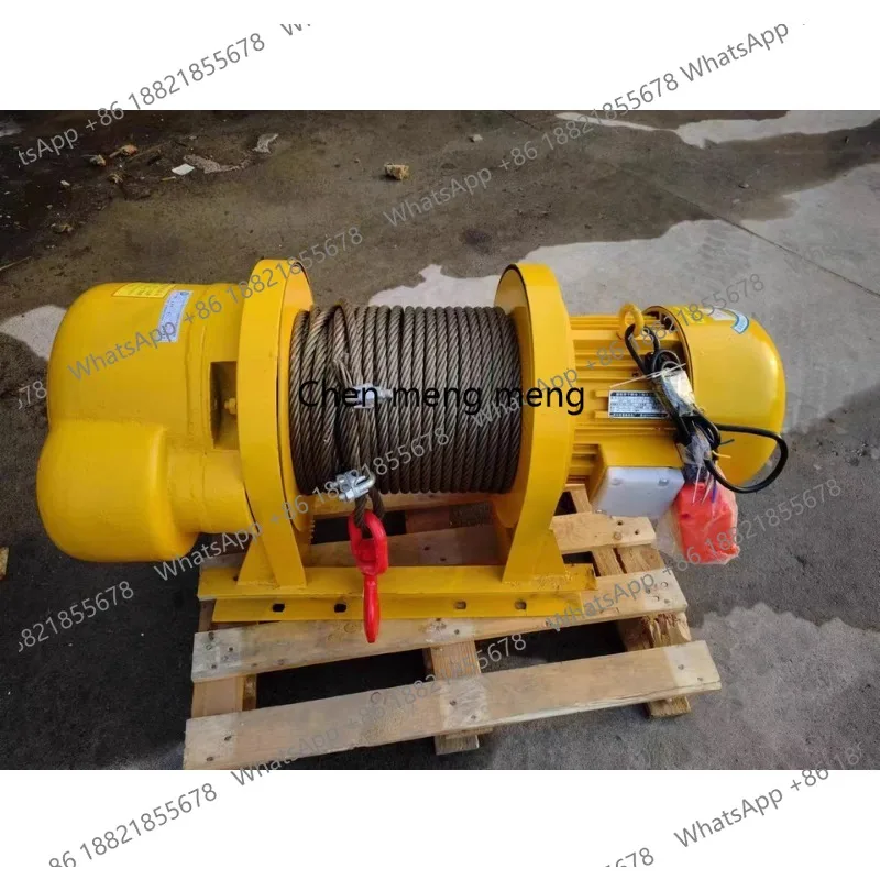 

1T Lifting Capacity Heavy Duty Electric Winch 380V Power Construction Hoist Equipment With Safety Brake