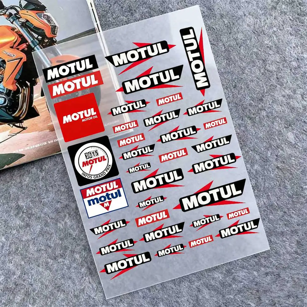 

Светоотражающие наклейки MOTUL для мотоциклов, водонепроницаемые наклейки для шлемов, скутеров, топливных баков, ящиков для инструментов, гоночных мотоциклов