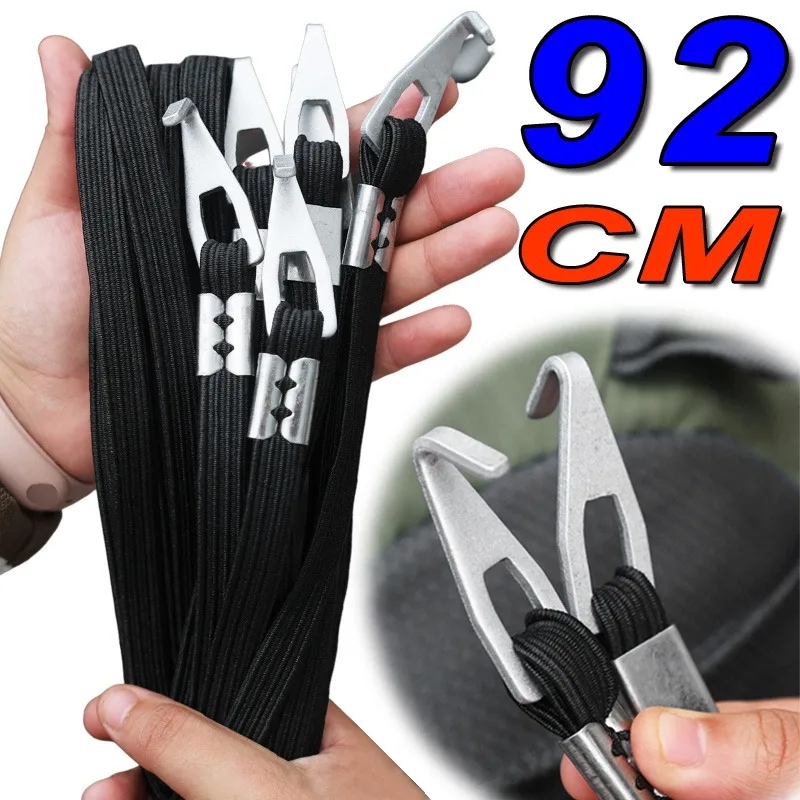 

Motorcycle Double Elastic Bandage 92cm Super Elastic Luggage Ropes Bicycle Electrics Car Rack Strapping Rope Hook Rope Accessory