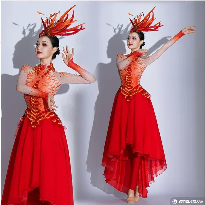 

Chinese Classical Dance Costume Opening Stage Phoenix Performance Costume