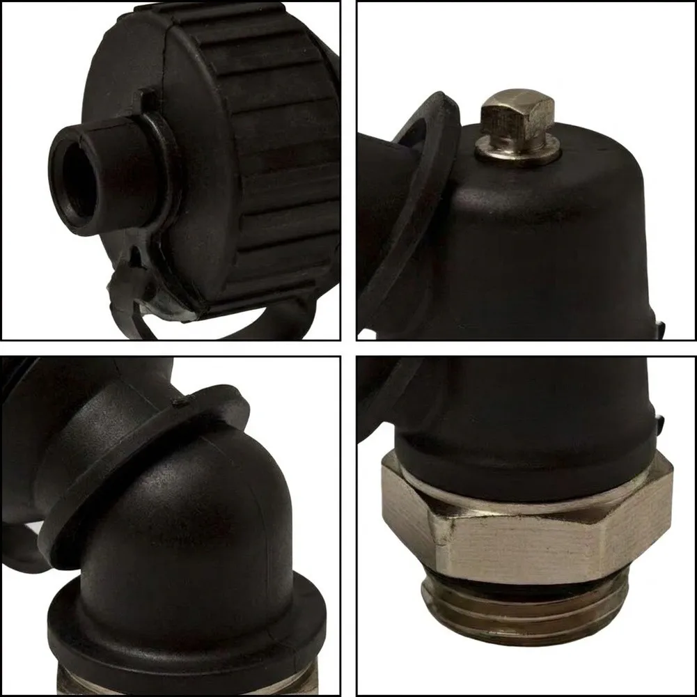 1/4pcs G1/2 Angle Brass Drain Valve For Radiator Manifold Underfloor Heating System Efficient Leak-Proof Copper Alloy Ny=