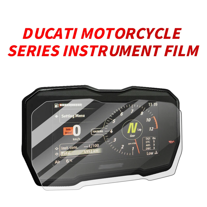 

Used For DUCATI DIAVEL1260 HYPERMOTARD950 MONSTER937 950 MULTISTRADA V4 V4S Motorcycle Speedometer Transparent Protective Film