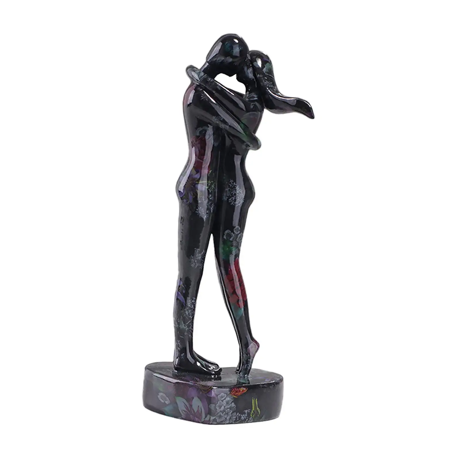 Hugging Kiss Couple Statue Collectible Figurine for Table Living Room Office