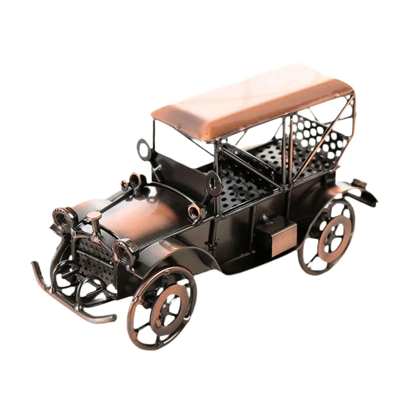 Vintage Designed Metal Car Model Handcrafted Collection Versatile Decorative for Boyfriend 8.2x2.3x4.7inch Desktop Decoration