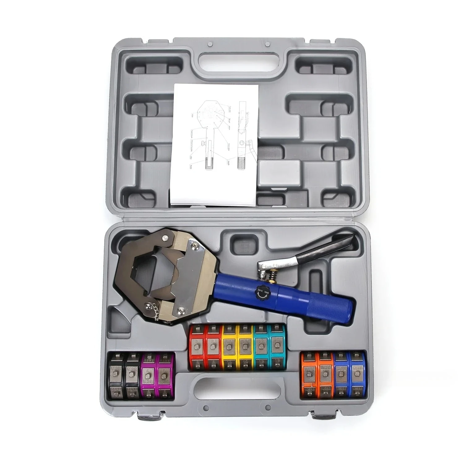 

Manual Hydraulic Hose Crimping Tool Auto A/C Hose Crimper Repair Air Condition Hose