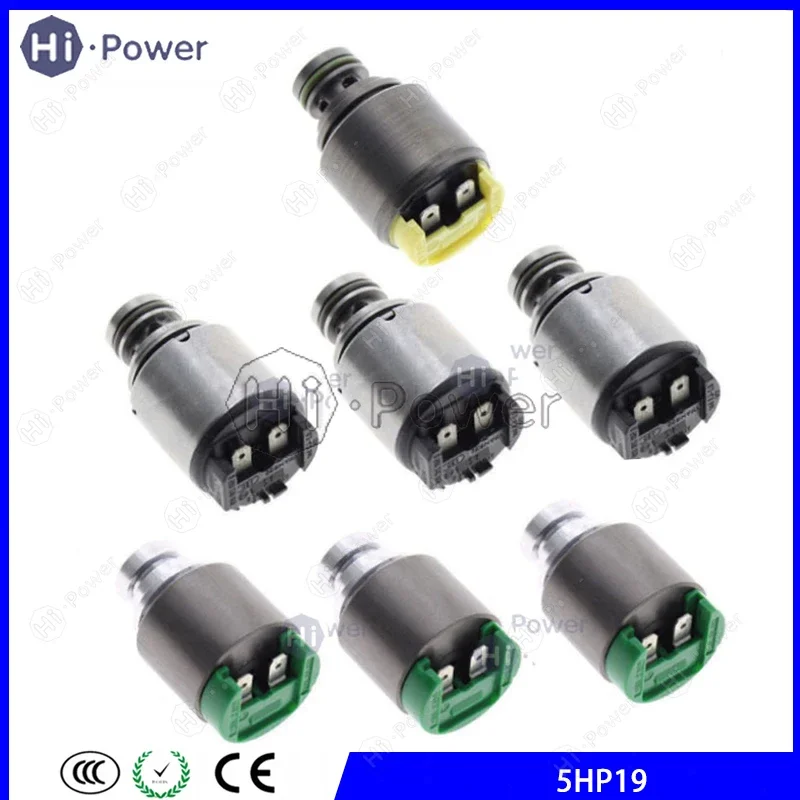 

7 шт. 5HP-19 5HP19FL/FLA 01V комплект соленоидов автоматической коробки передач для BMW AUDI Prosche, электромагнитный клапан корпуса коробки передач