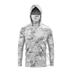 HotSale RIGHTTRACK Mask Hoodies Fishing Clothing UPF50+ UV Logos Hunting Climbing Camping Hiking Breathable Outdoor Apparel