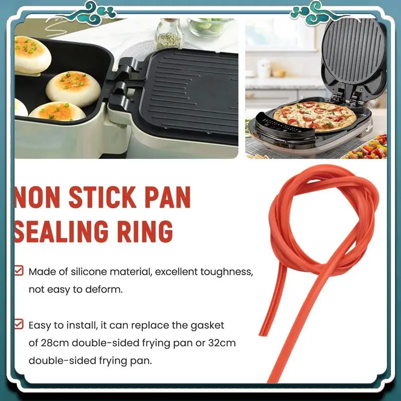 Sealing Ring For 28 Cm&30 Cm Double Pan Jumbo Grill Cookware Non Stick Double Omelette Flip Pan Limited Time Offer