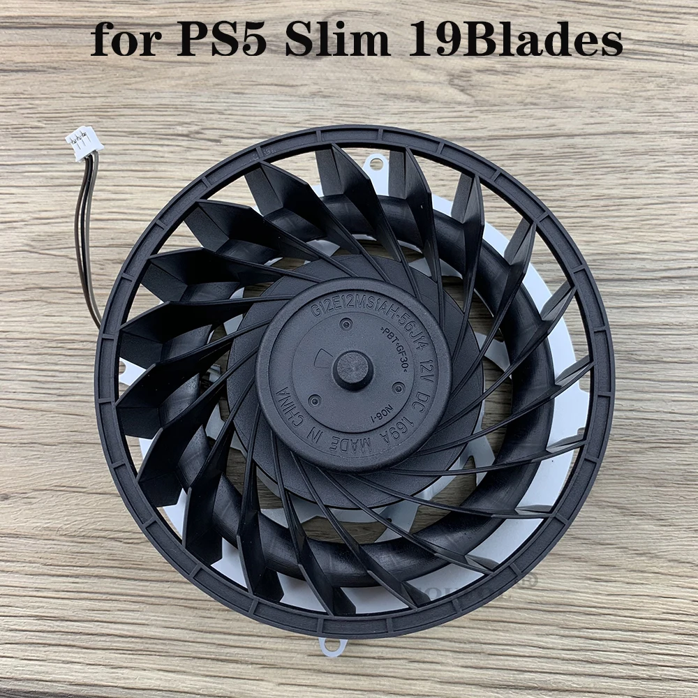 Hot Sale Replacement Internal Cooler Fan For Ps5 Slim Host Heatsinks 19 Blades Cooling Fan For Playstation5 Slim Game Console 