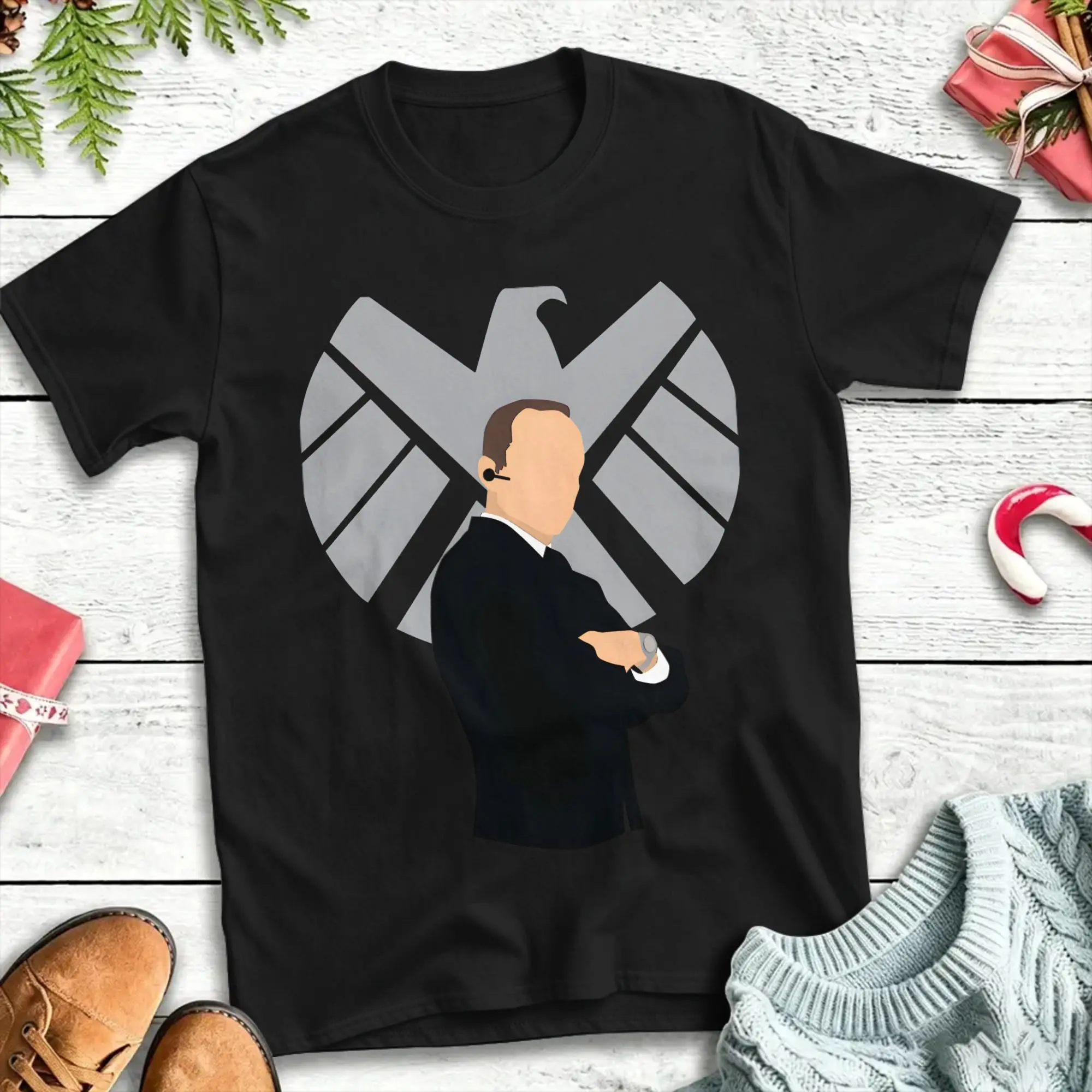 Agents of Shield Phil Coulson T-Shirt Summer  Hip Hop T-Shirts Cotton O Neck Plus Size Top Tees Short-Sleeve Classic Tshirt